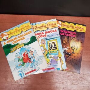 Geronimo Stilton Scholastic 3 Books Young Reader by Elisabetta Dami